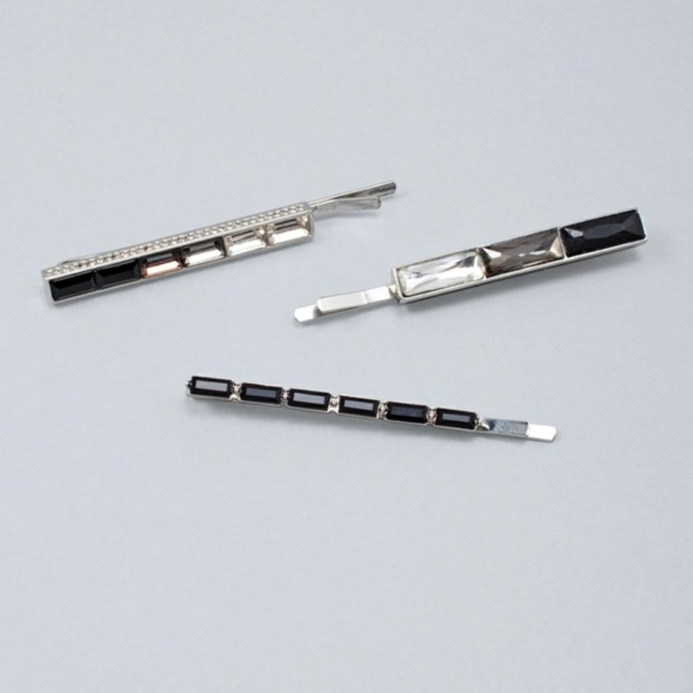 WHBM  3 BLING BOBBI PINS   (NEW)
